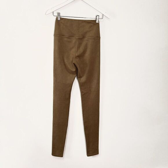 Aritzia Wilfred Free Daria Tan Faux Suede Leggings - Picture 3 of 6